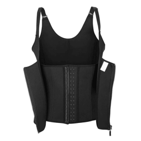 Zippered Waist Trainer Corset Waist Tummy Control Body Shaper Cincher Back Support (Option: Style1)